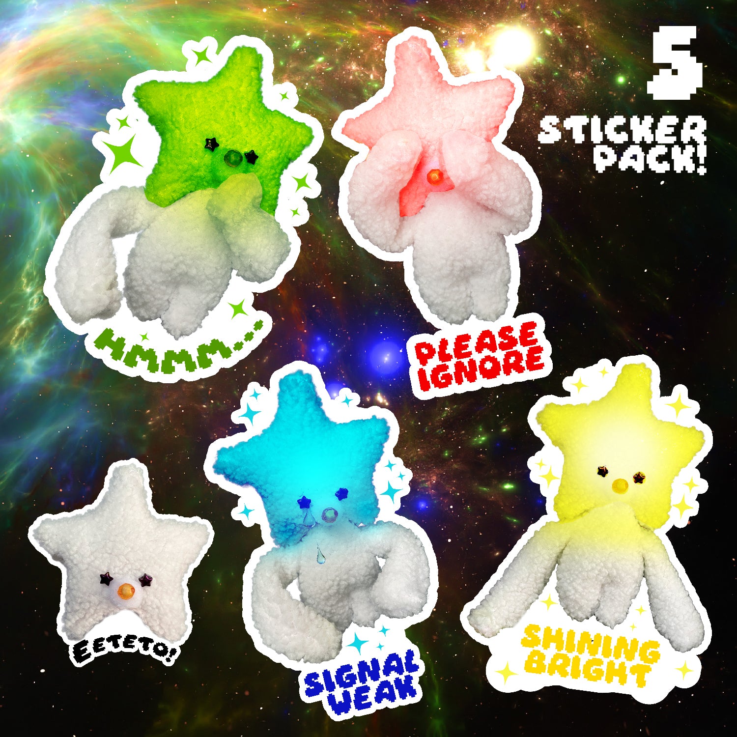 Hoshi Sticker Pack! (5 Stickers)